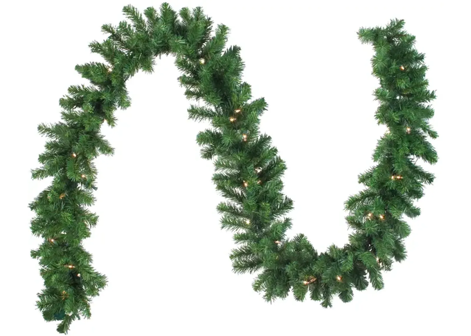 9' x 10" Pre-Lit Oak Creek Pine Artificial Christmas Garland - Clear Lights