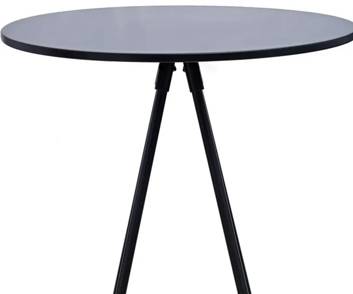 44 Inch Modern Bar Table, Hairpin Legs, Spacer, Composite Wood Surface-Benzara