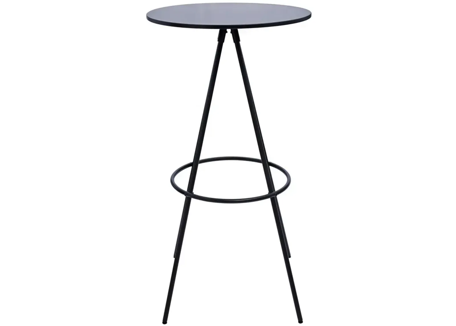 44 Inch Modern Bar Table, Hairpin Legs, Spacer, Composite Wood Surface-Benzara