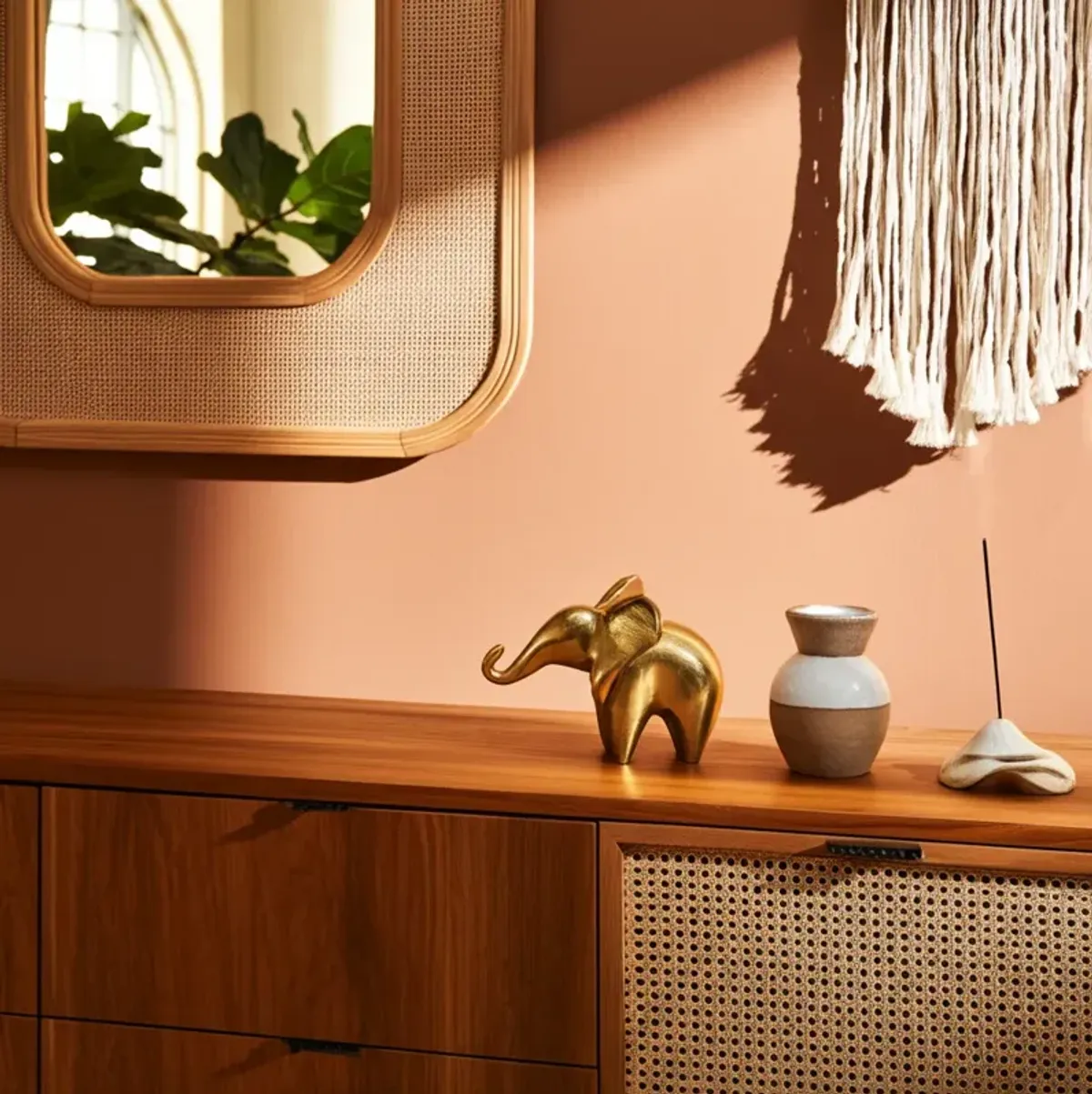 Solid Trunk Up Elephant Deco