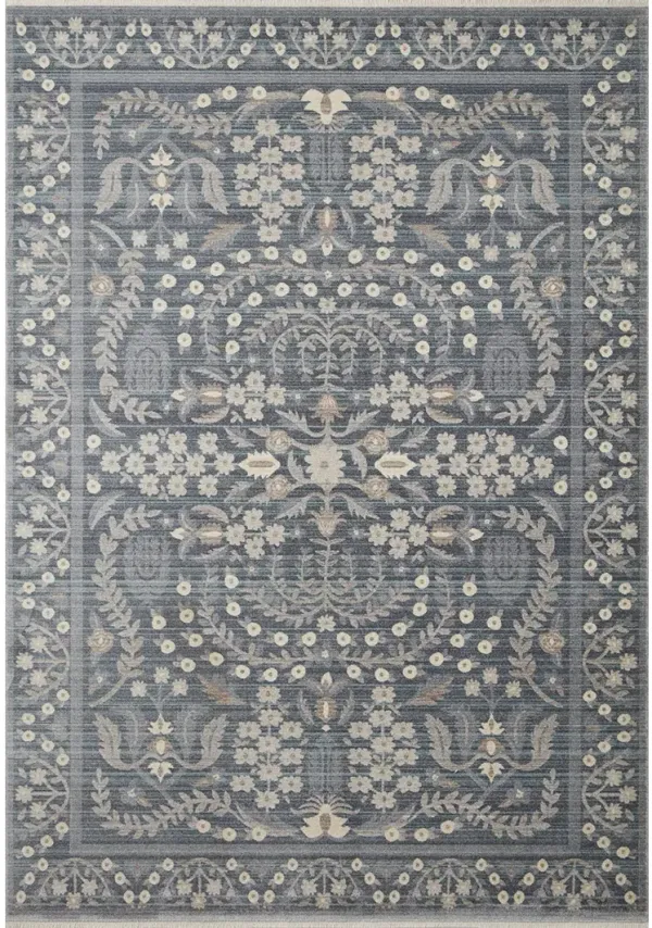 Holland HLD04 Blue 5'3" x 7'9" Rug by Rifle Paper Co.