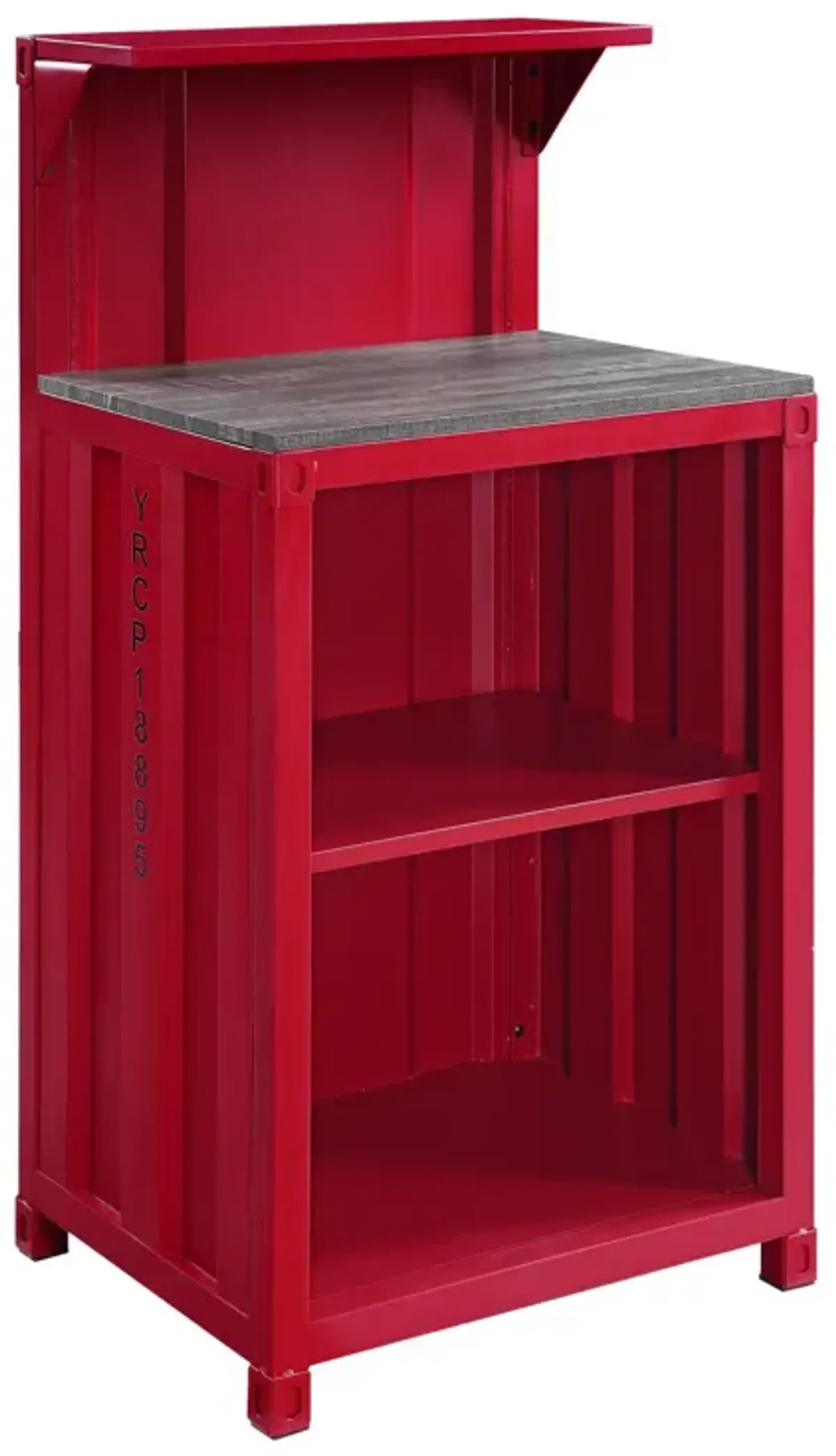 Cargo Reception Desk in Red Finish AC00377