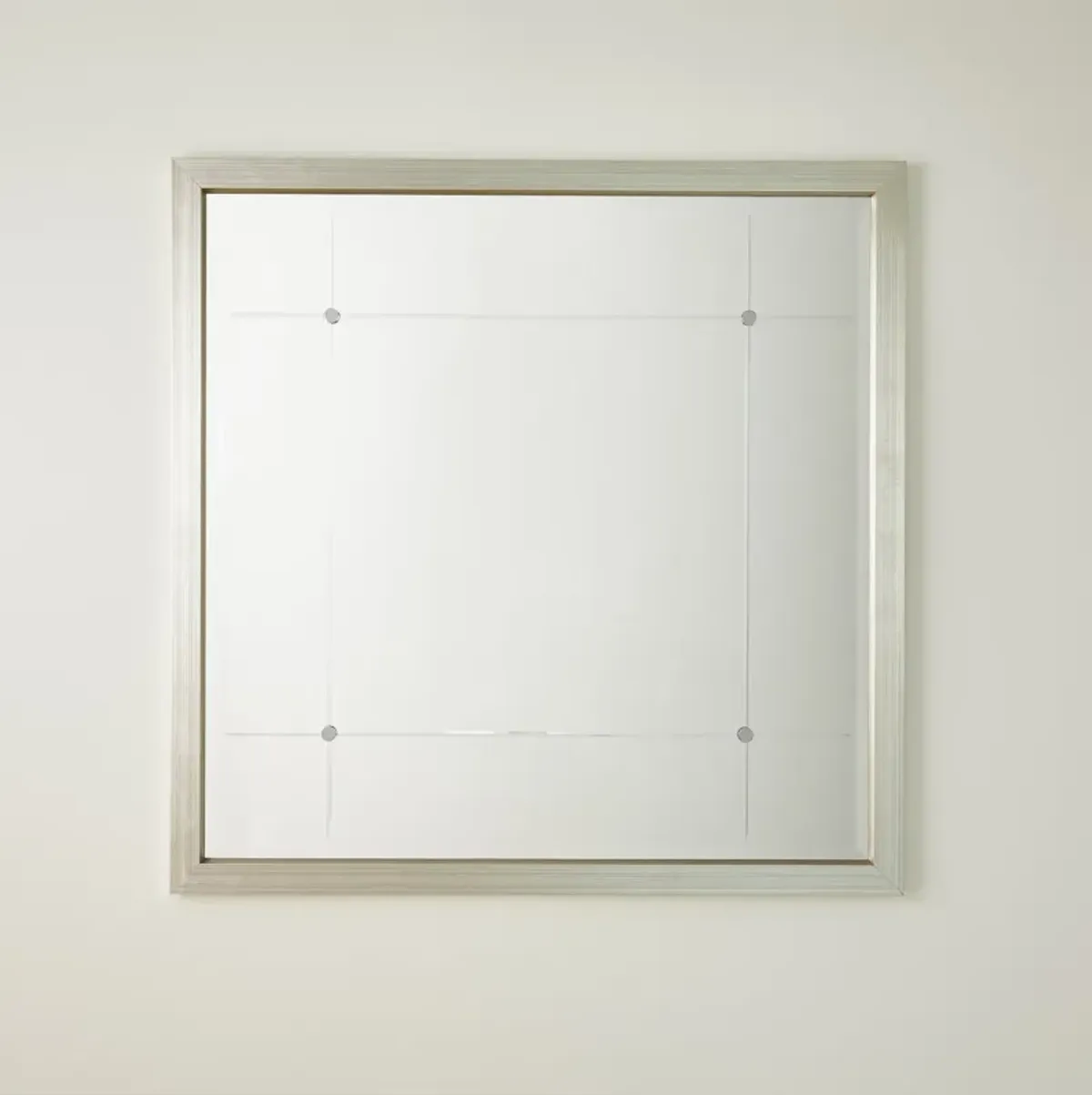 Beaumont Square Mirror- Silver