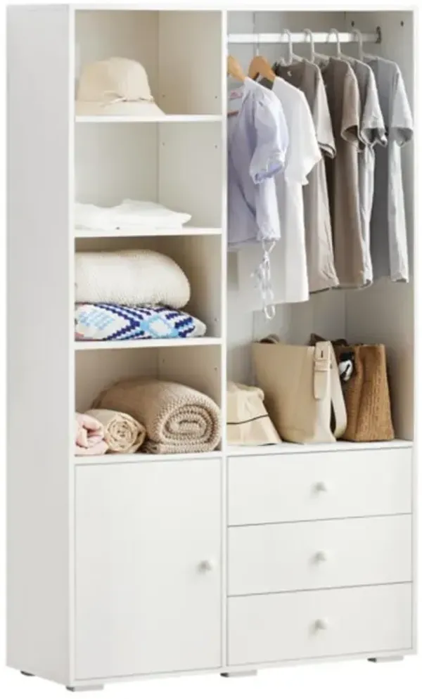 Bedroom Armoire Stylish Wardrobe Closet for Storage & Organization
