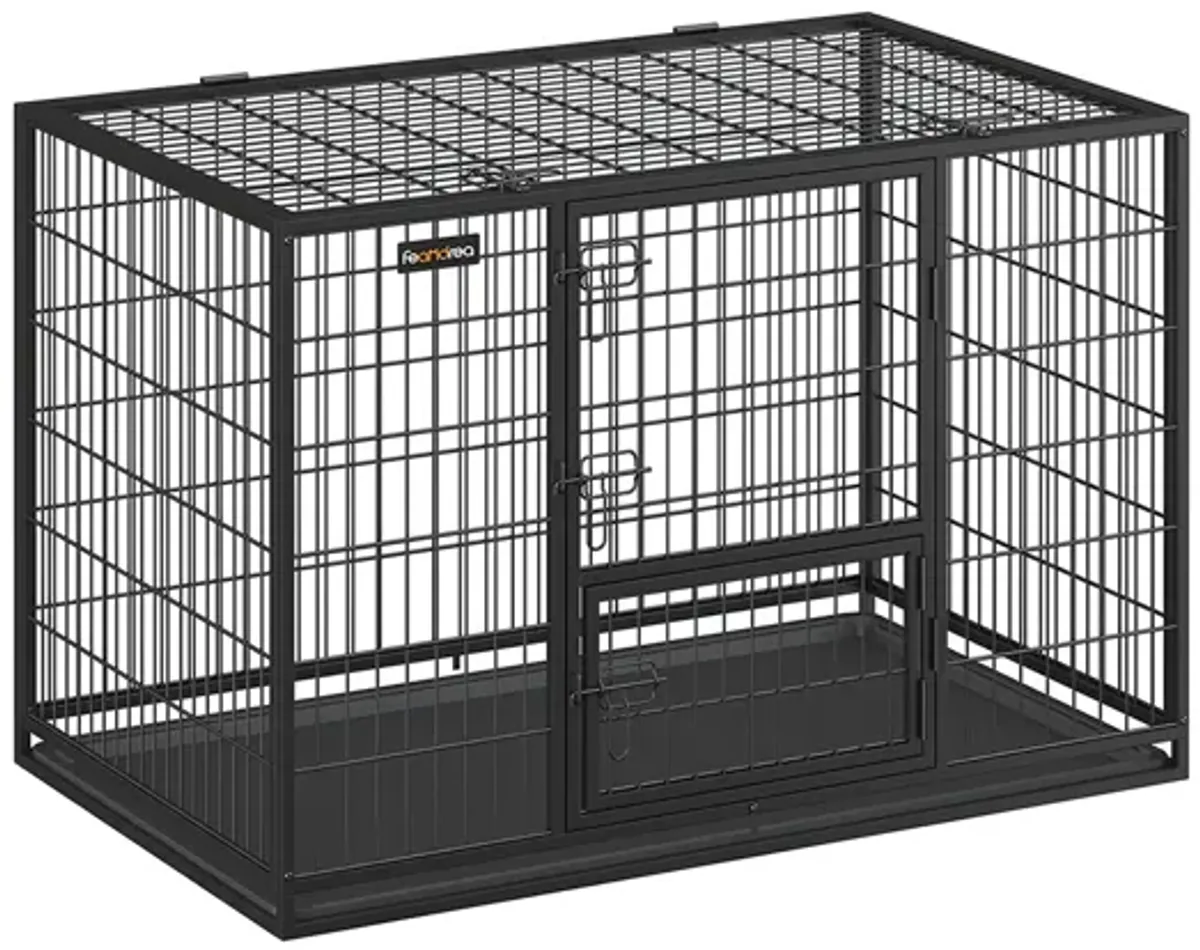 Heavy-Duty Dog Crate with Metal Frame for Secure and Durable Pet Housing