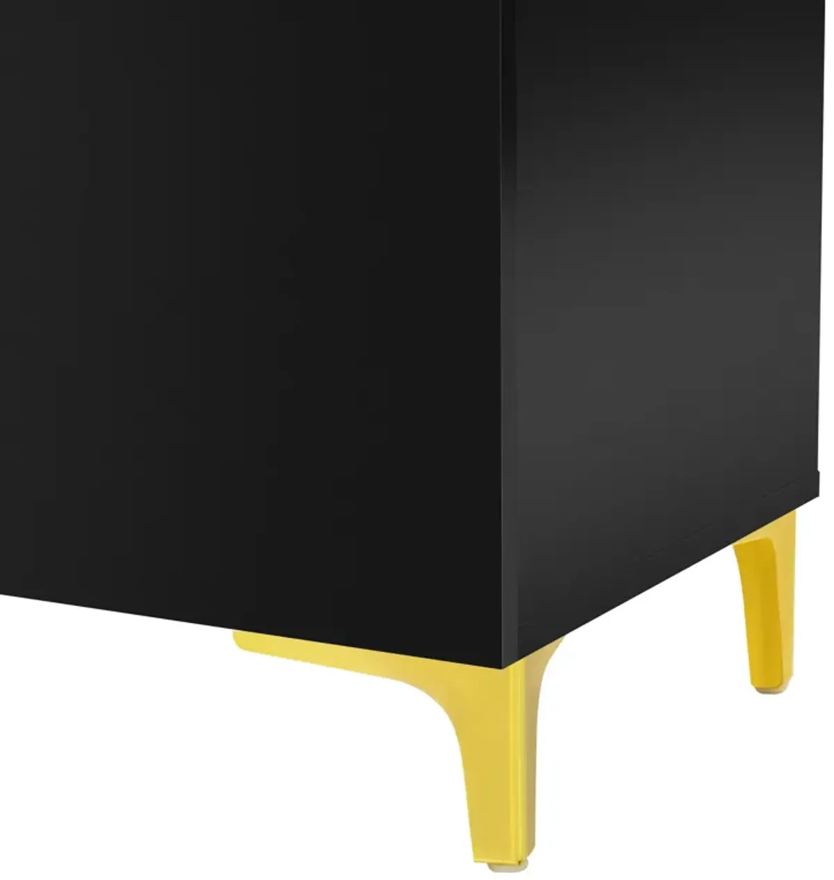 Merax Glossy Finish Light Luxury Storage Cabinet