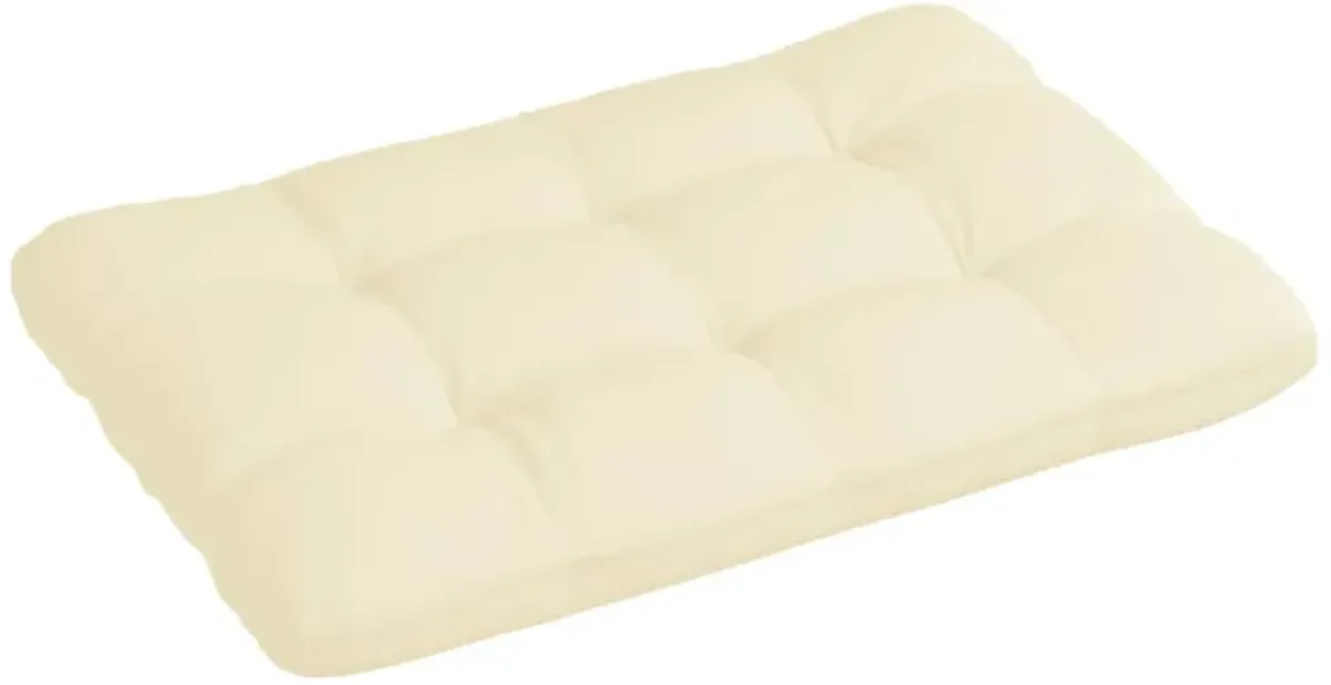 vidaXL Pallet Sofa Cushion Cream 47.2"x31.5"x4.7"