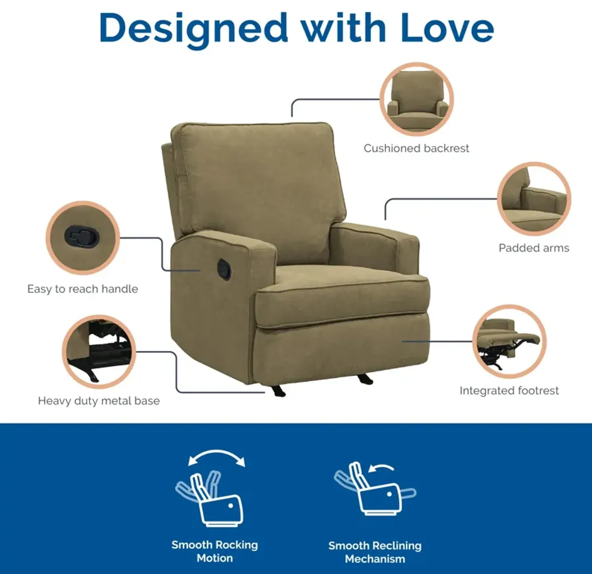 Salma Rocker Recliner Chair