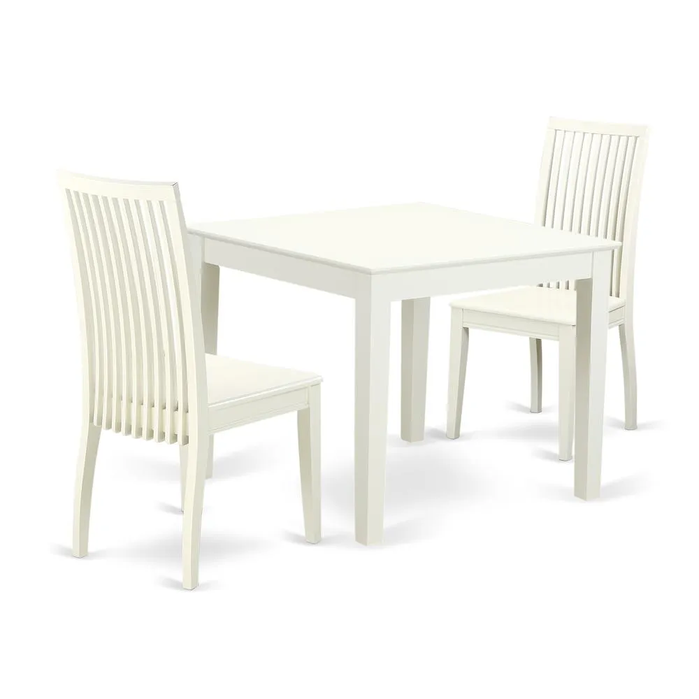 Dining Room Set Linen White, OXIP3-LWH-W