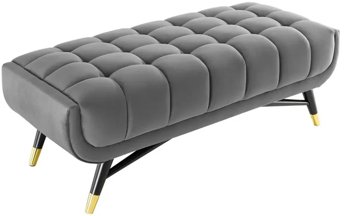 Adept 47.5" Performance Velvet Bench-Benzara