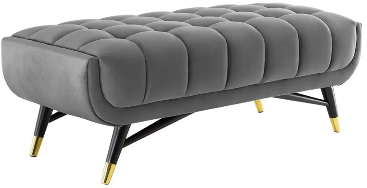 Adept 47.5" Performance Velvet Bench-Benzara