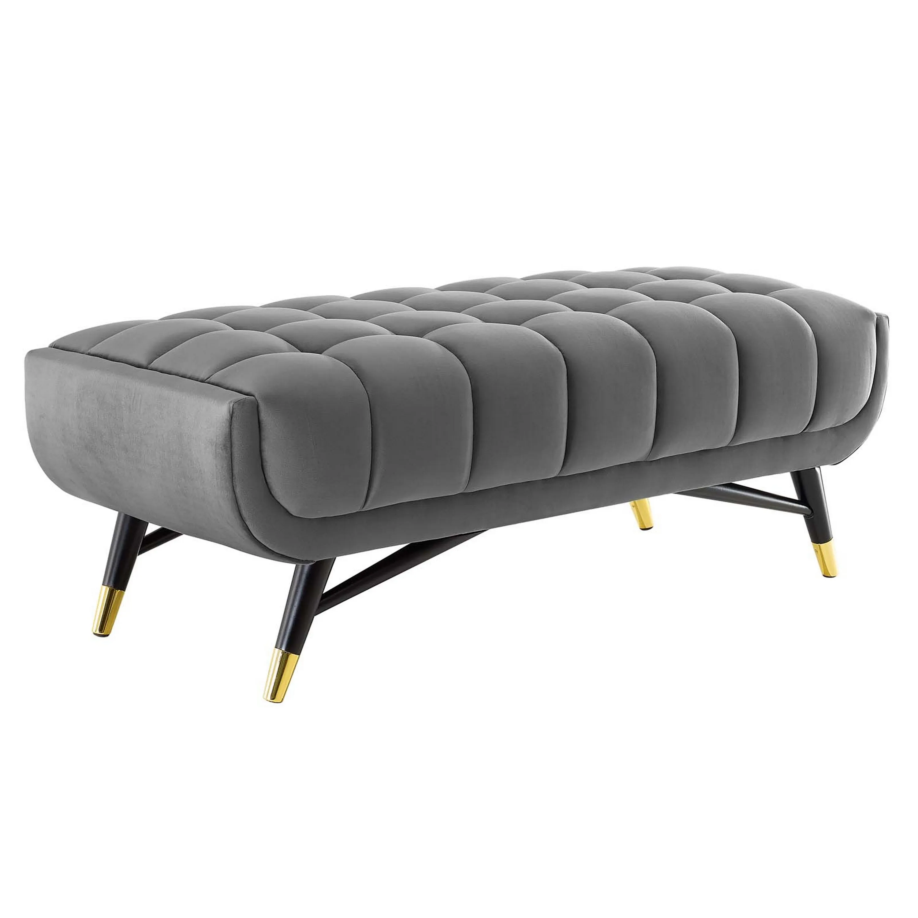 Adept 47.5" Performance Velvet Bench-Benzara