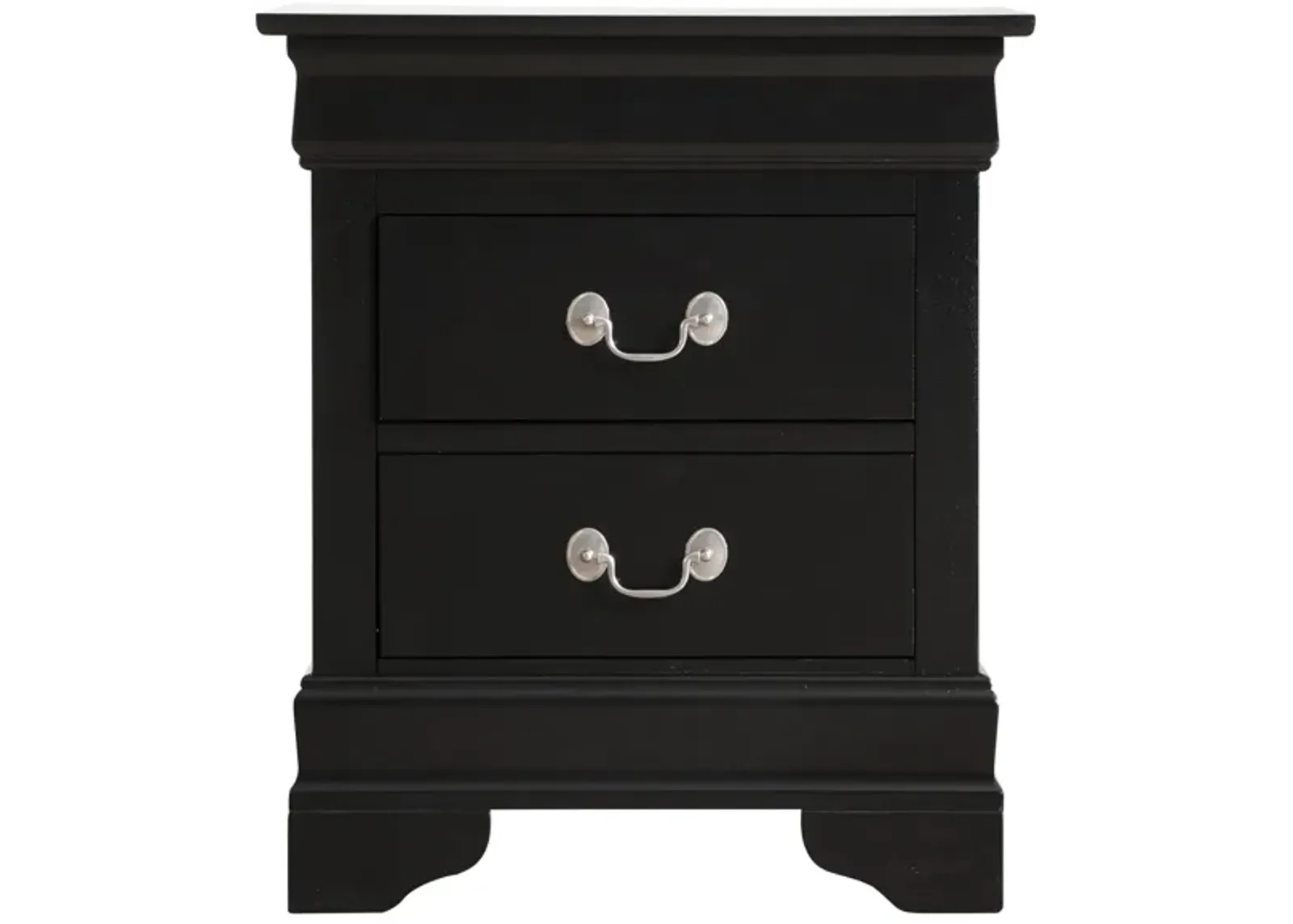 Louis Philippe 2-Drawer Nightstand (24 in. H X 21 in. W X 16 in. D)