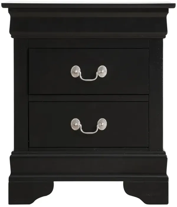 Louis Philippe 2-Drawer Nightstand (24 in. H X 21 in. W X 16 in. D)