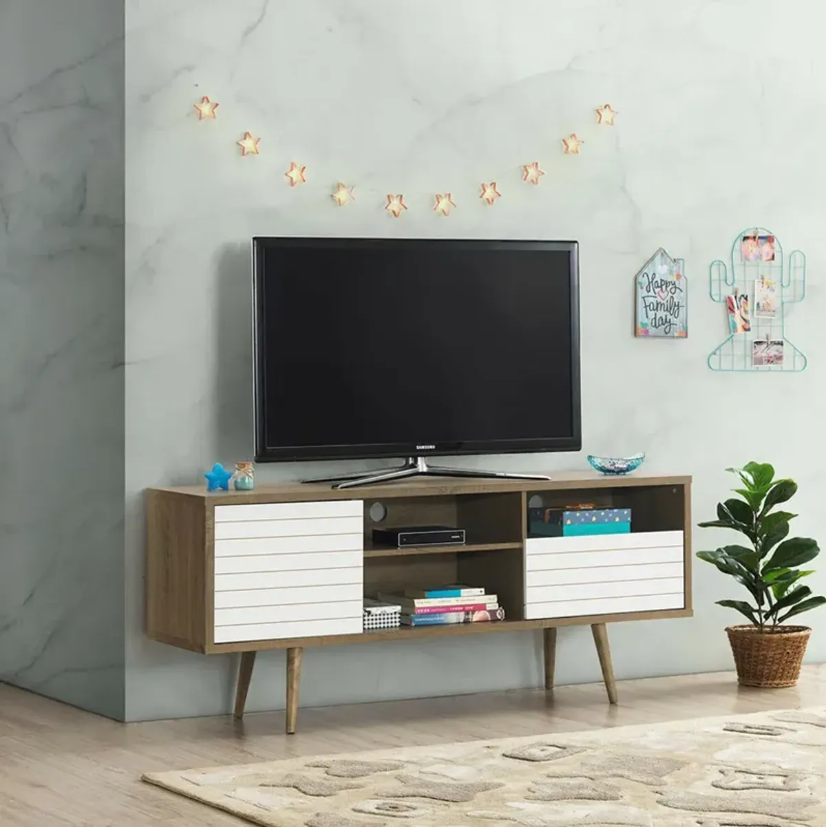 Mid-Century Modern TV Stand for TVs up to 65 Inch