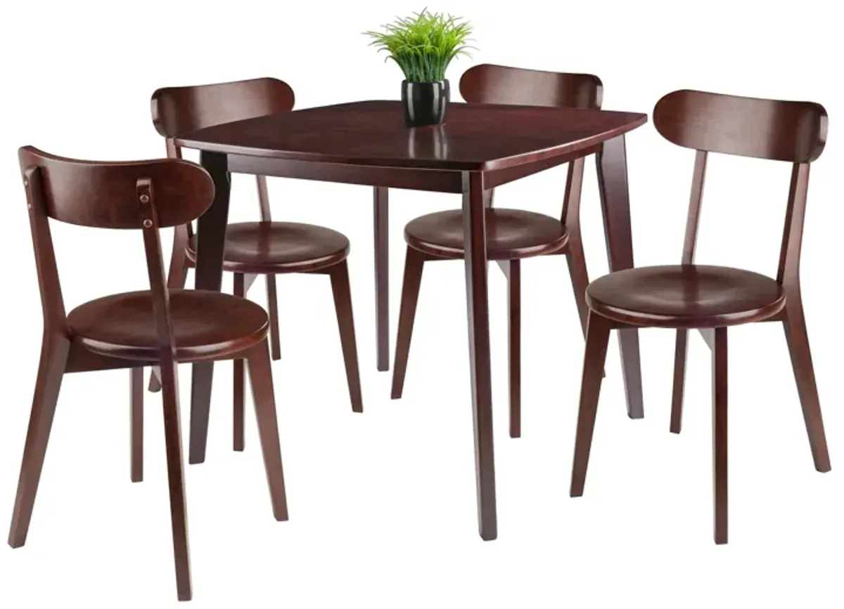 Winsome Pauline, 5 Piece Set, Walnut