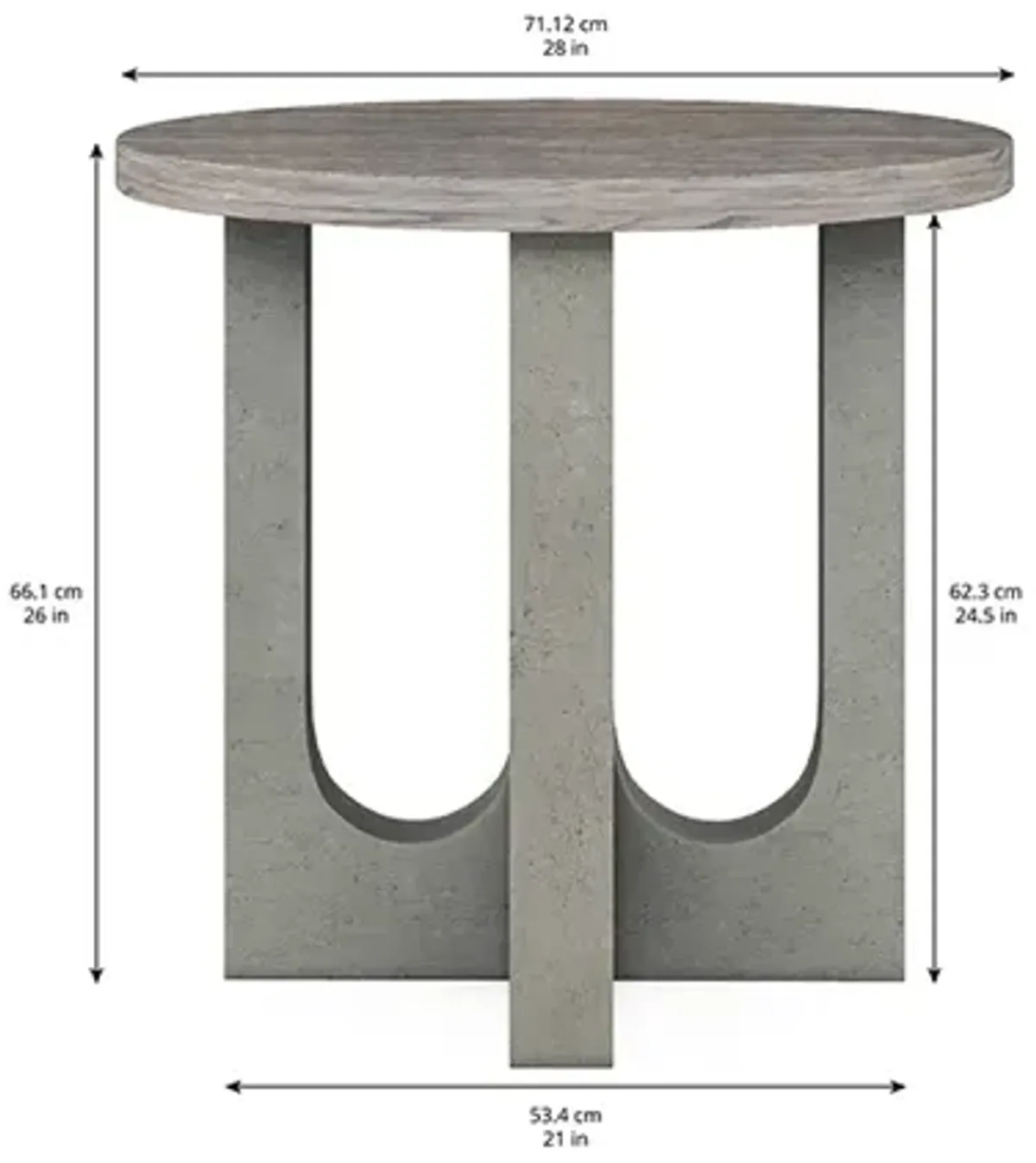 Vault Round End Table