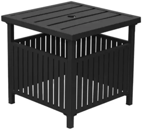 Stylish Coffee Table with Umbrella Hole – Outdoor Patio Table for Garden, Deck & Balcony