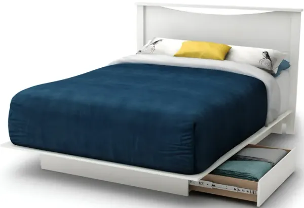 Modern Platform Bed Frame with 2 Storage Drawers for Bedroom Organization