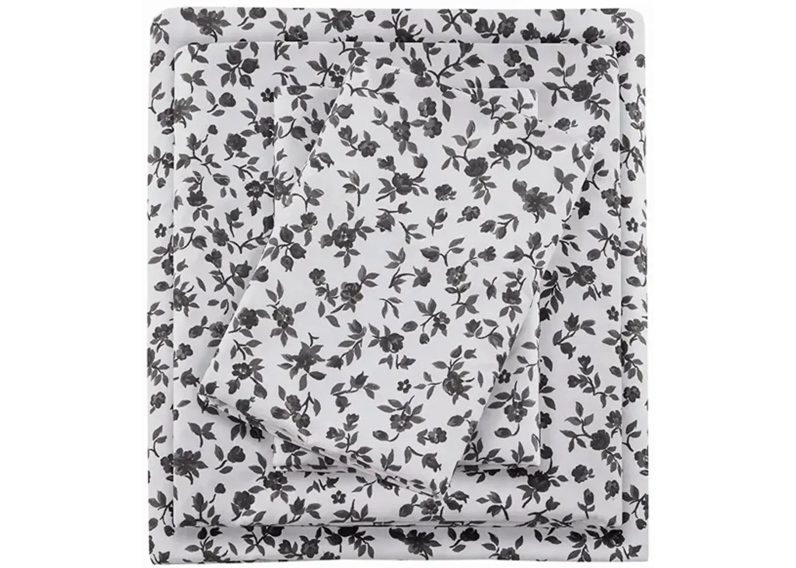 Gracie Mills Giselle 4-Peice Wrinkle Free Printed Microfiber Sheet Set