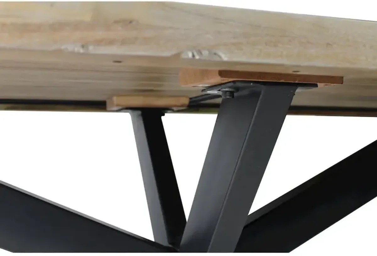 Alex Hamilton Felix Dining Table with Iron Legs