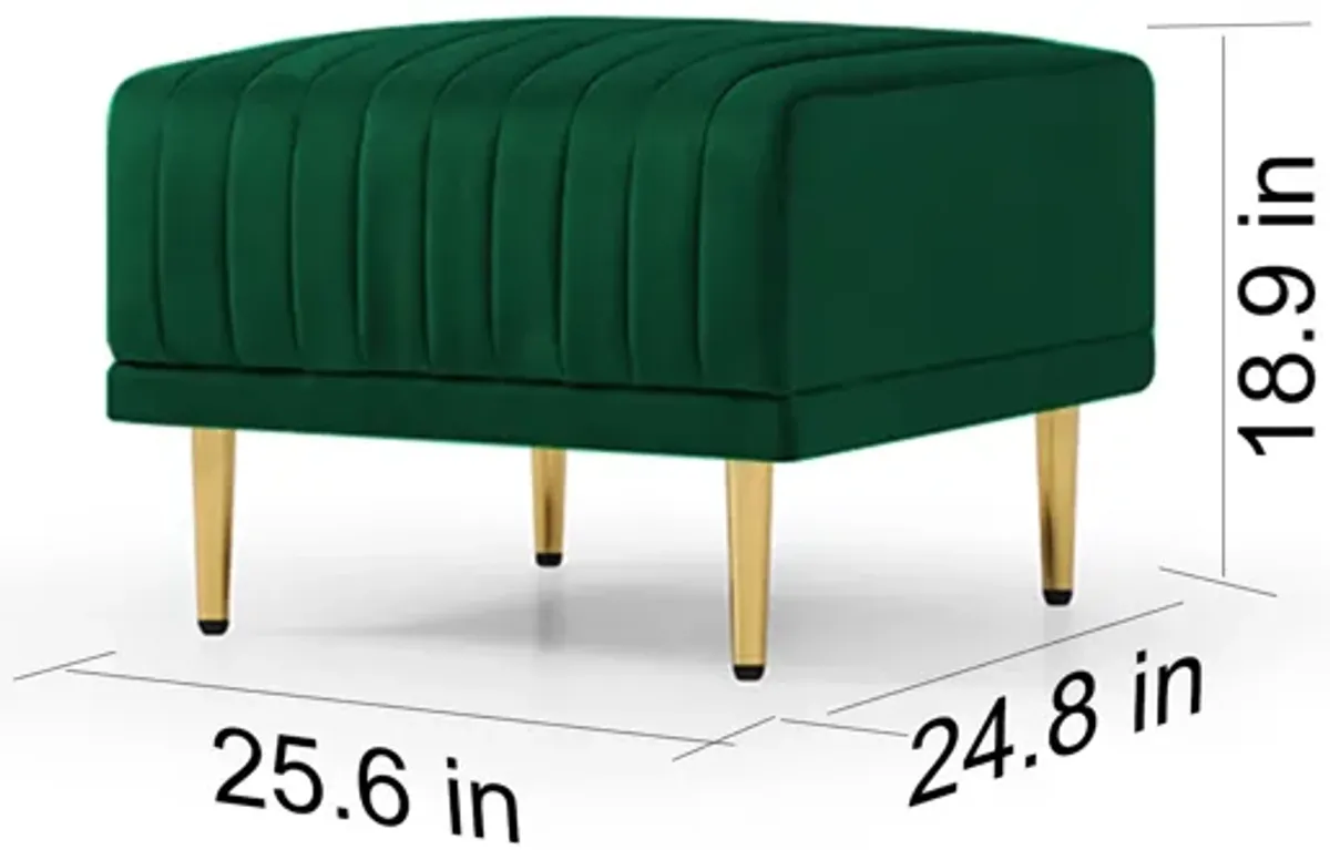 Ottoman Bench For Big Sofas Or Living Room Sofas Green Velvet