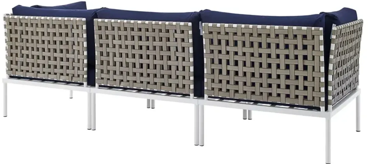 Modway - Harmony Sunbrella� Basket Weave Outdoor Patio Aluminum Sofa