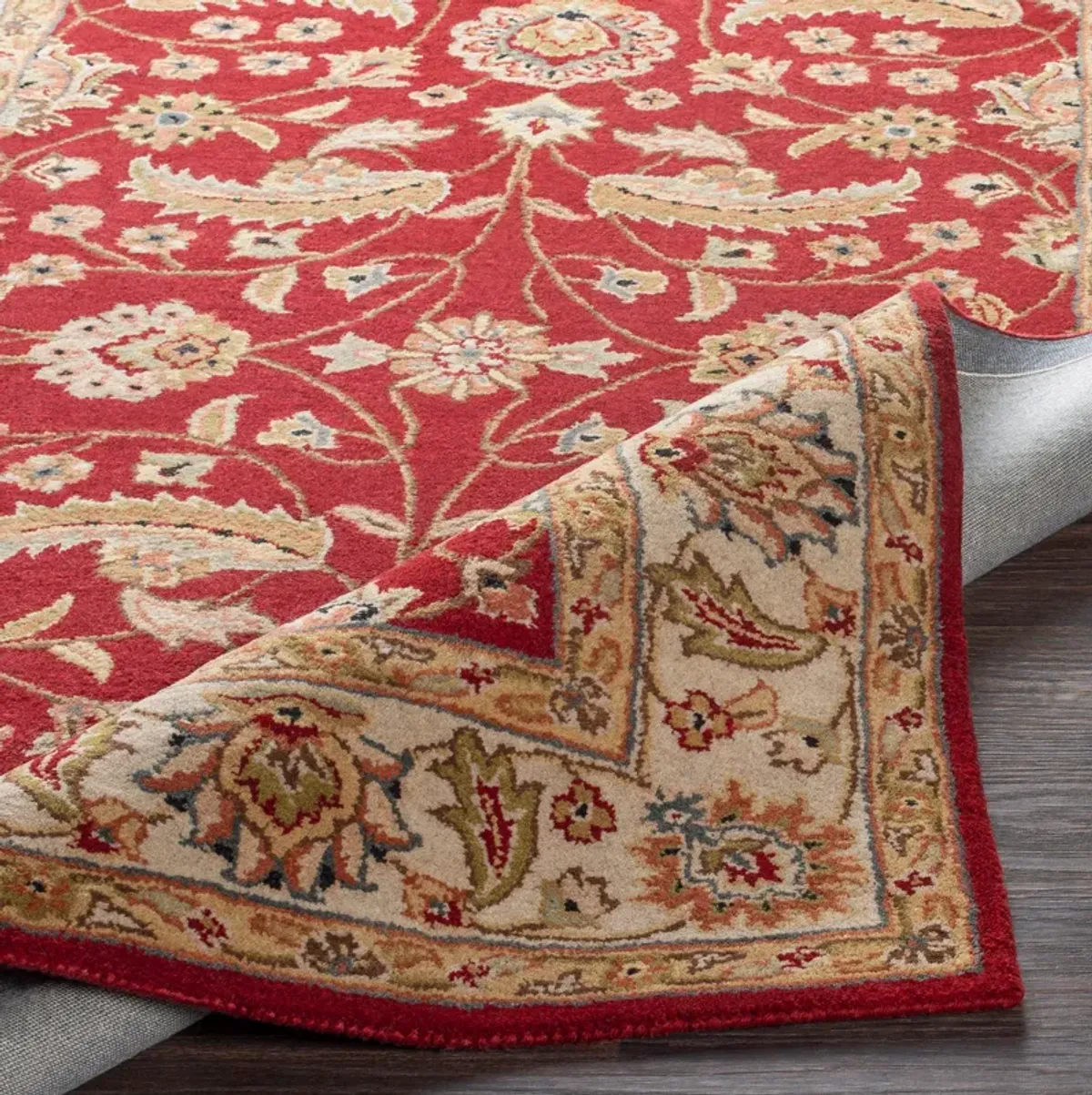 Caesar CAE-1022 6' Round Red Rug