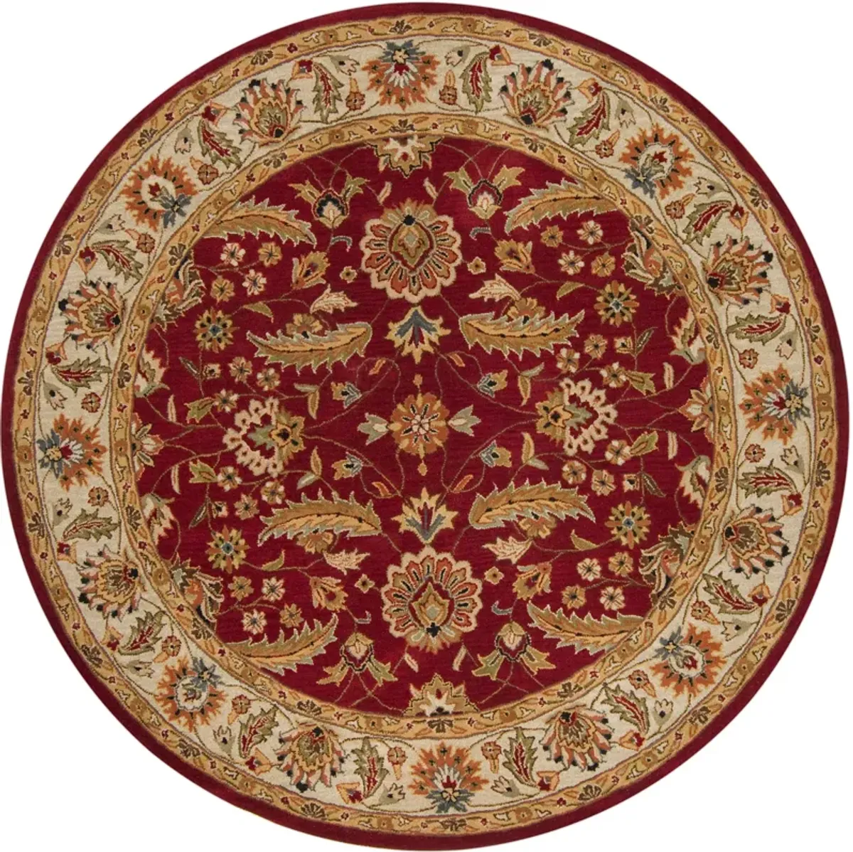 Caesar CAE-1022 6' Round Red Rug