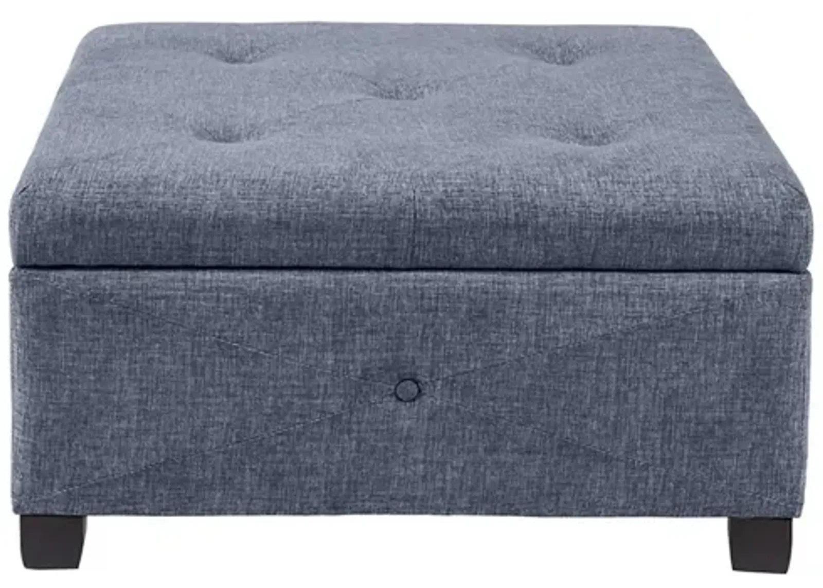 Gracie Mills Rylie Button-Tufted Square Storage Ottoman