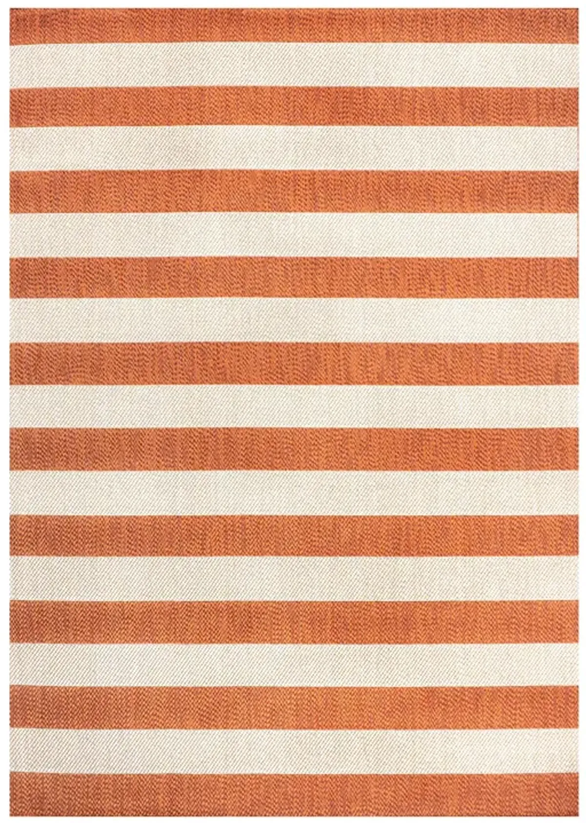 Negril Two Tone Wide Stripe Indoor/Outdoor Area Rug