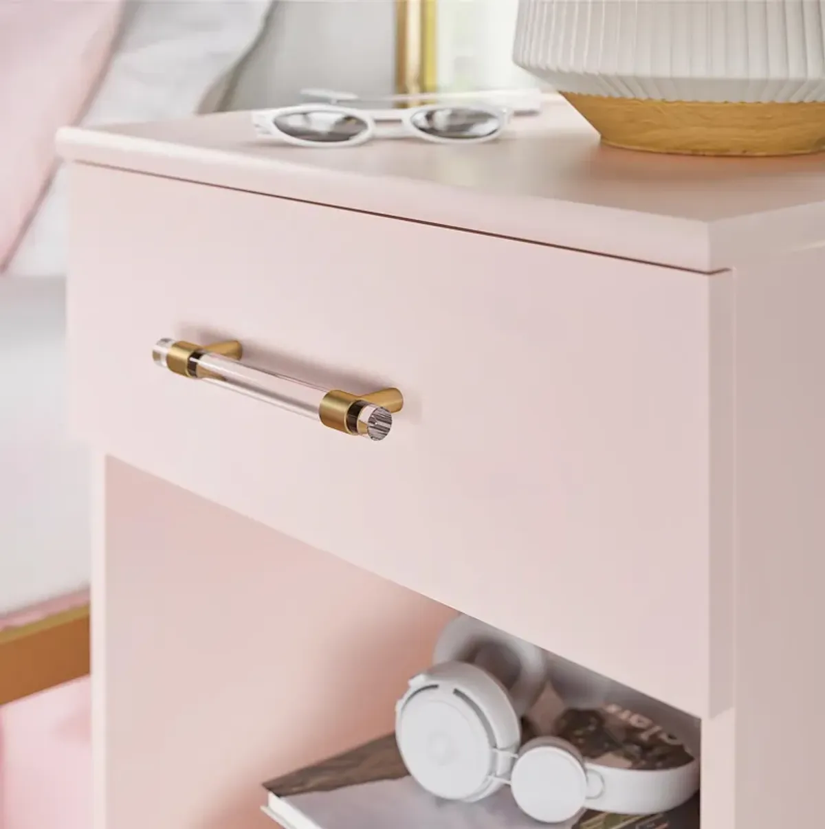 Little Seeds Monarch Hill Clementine Nightstand, Pale Dogwood