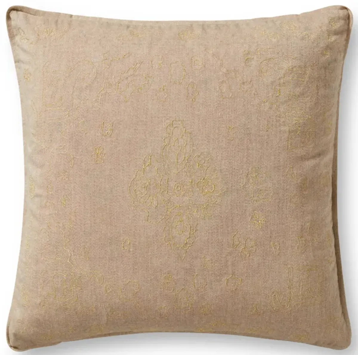 P0894 Red/Gold 22"x22" Poly Pillow