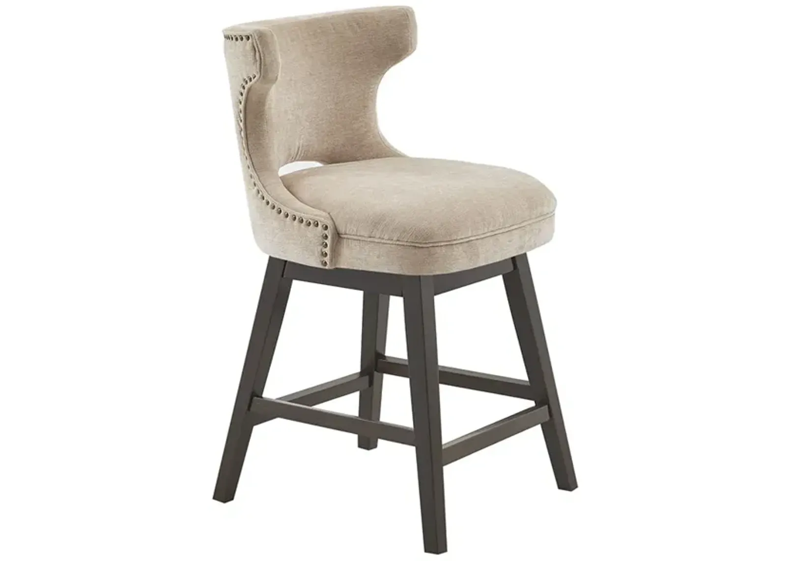 Gracie Mills Paula Transitional Swivel Counter Stool 25.75