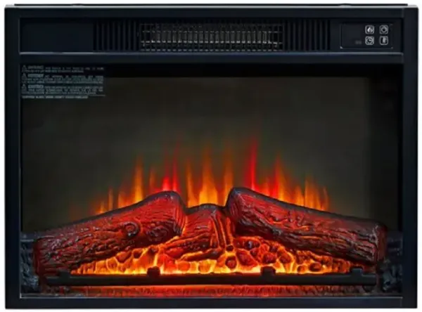 Electric Fireplace Insert with 3D Infrared Heating and Realistic Flames