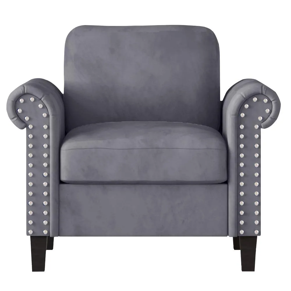 New Classic Furniture Alani Accent Chair-Gray