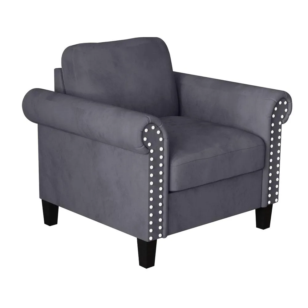 New Classic Furniture Alani Accent Chair-Gray