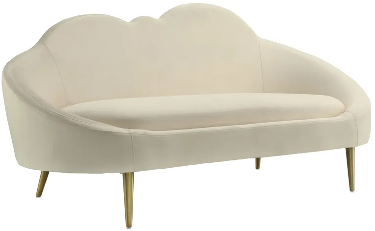 Cloud Cream Velvet Settee