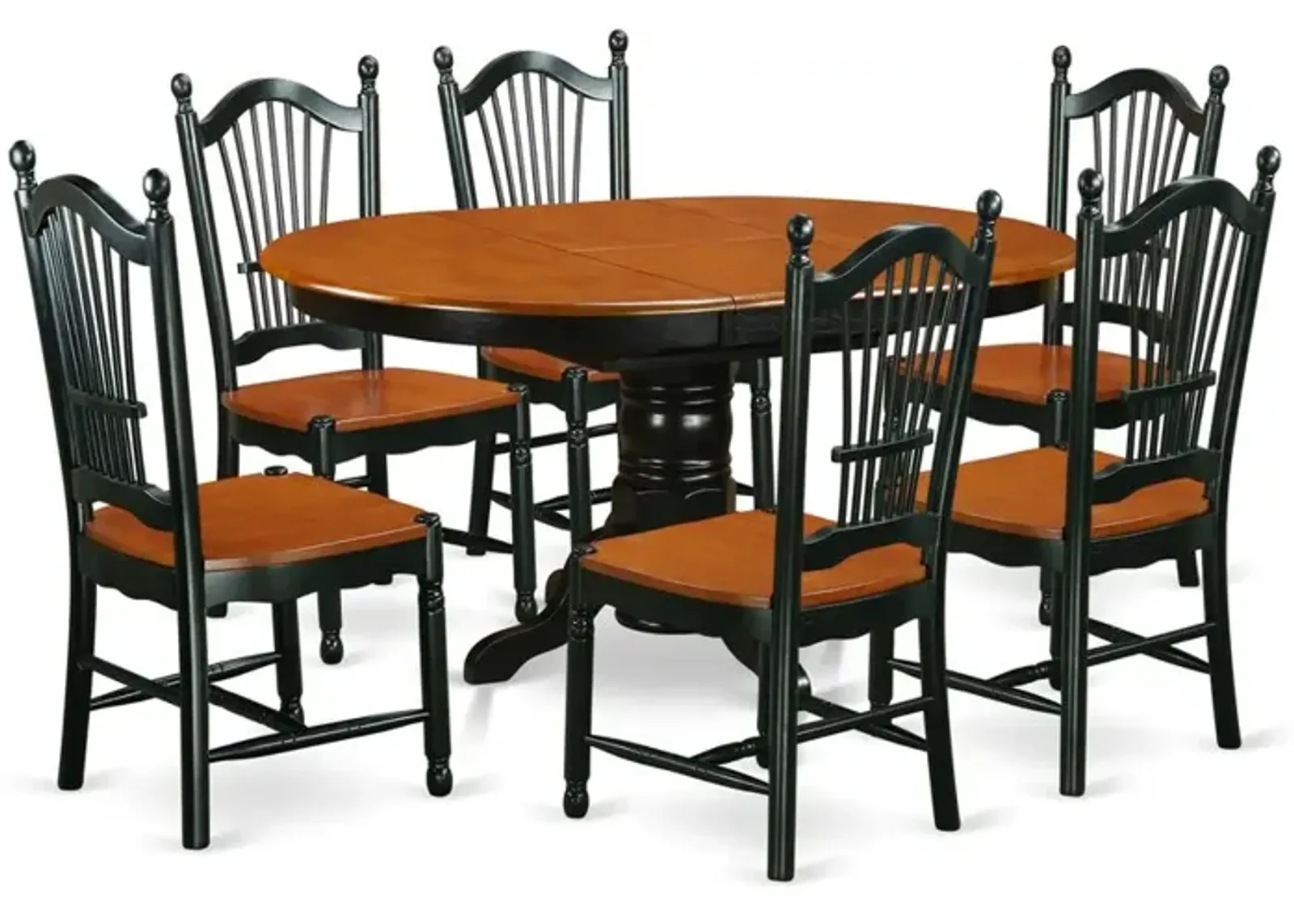 Dining Room Set Black & Cherry