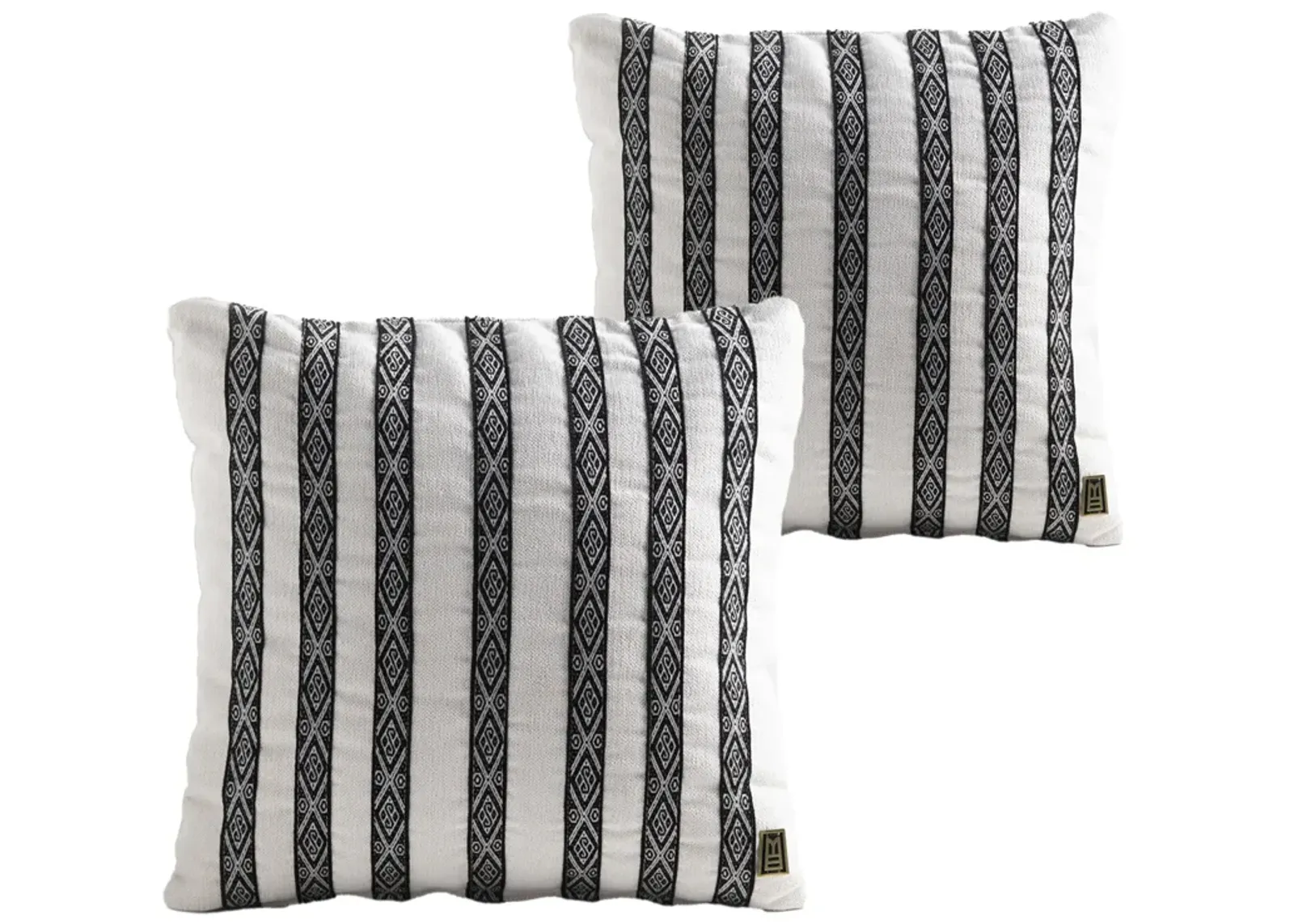 FAJAS Handwoven Sash Decorative Pillows by ANDEAN, Set of 2