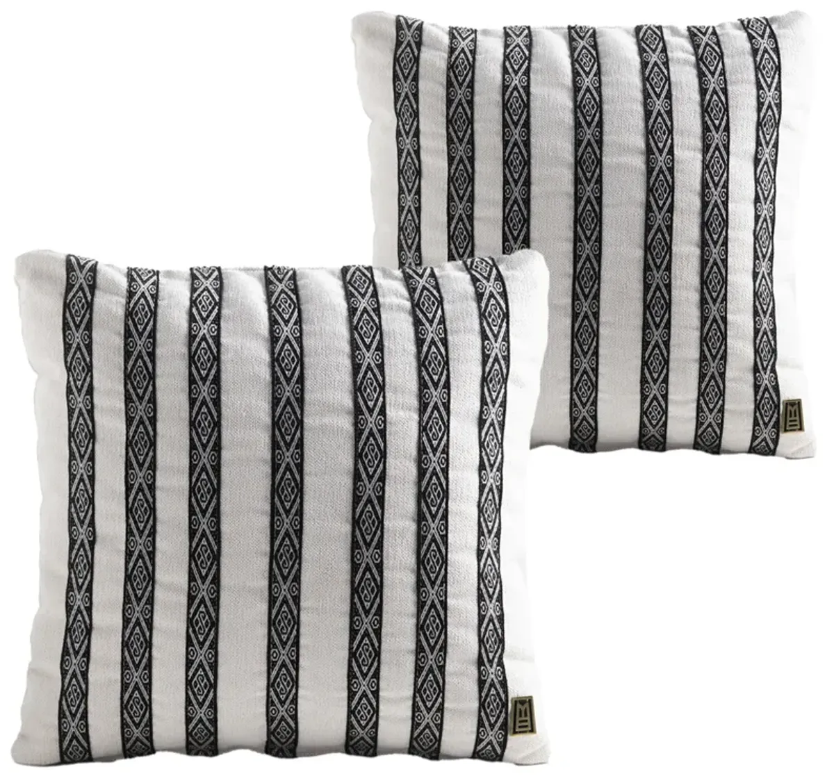 FAJAS Handwoven Sash Decorative Pillows by ANDEAN, Set of 2