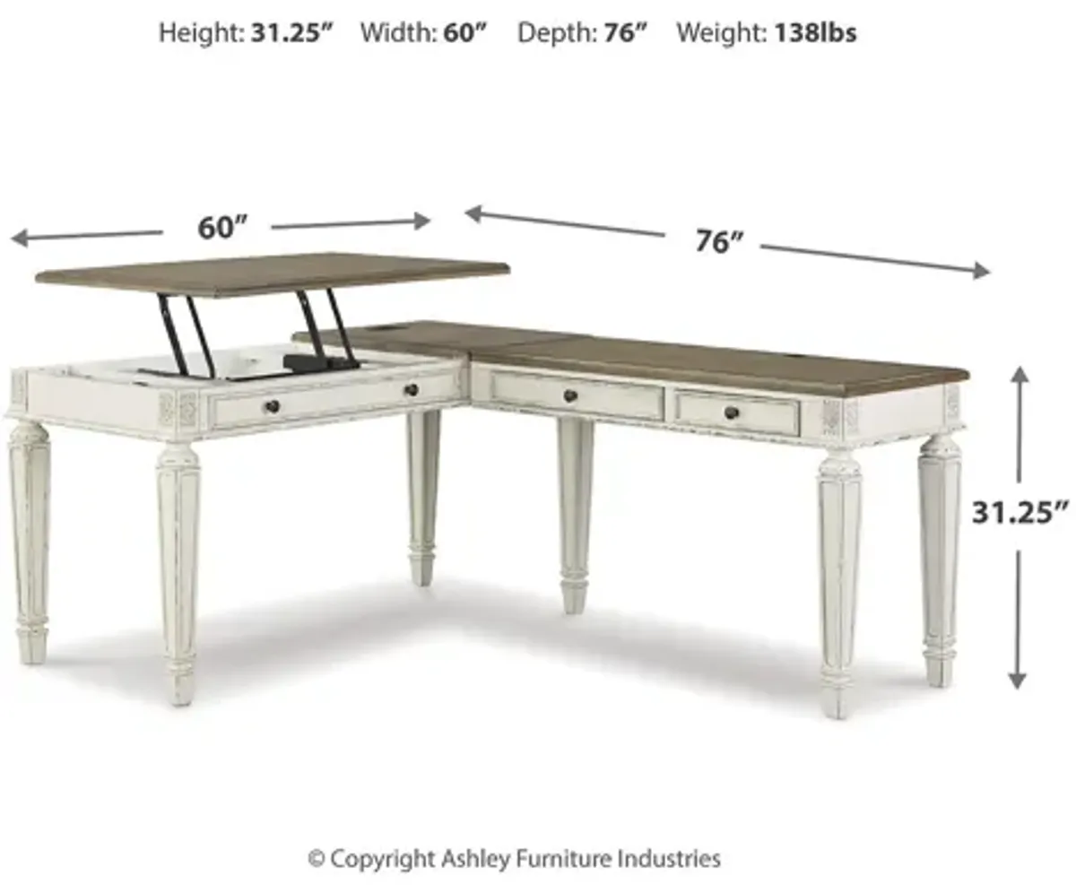 Realyn 2-Piece Home Office Lift-Top Desk