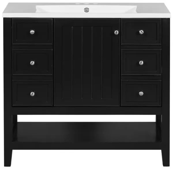 Merax Bathroom Vanity with Ceramic Sink