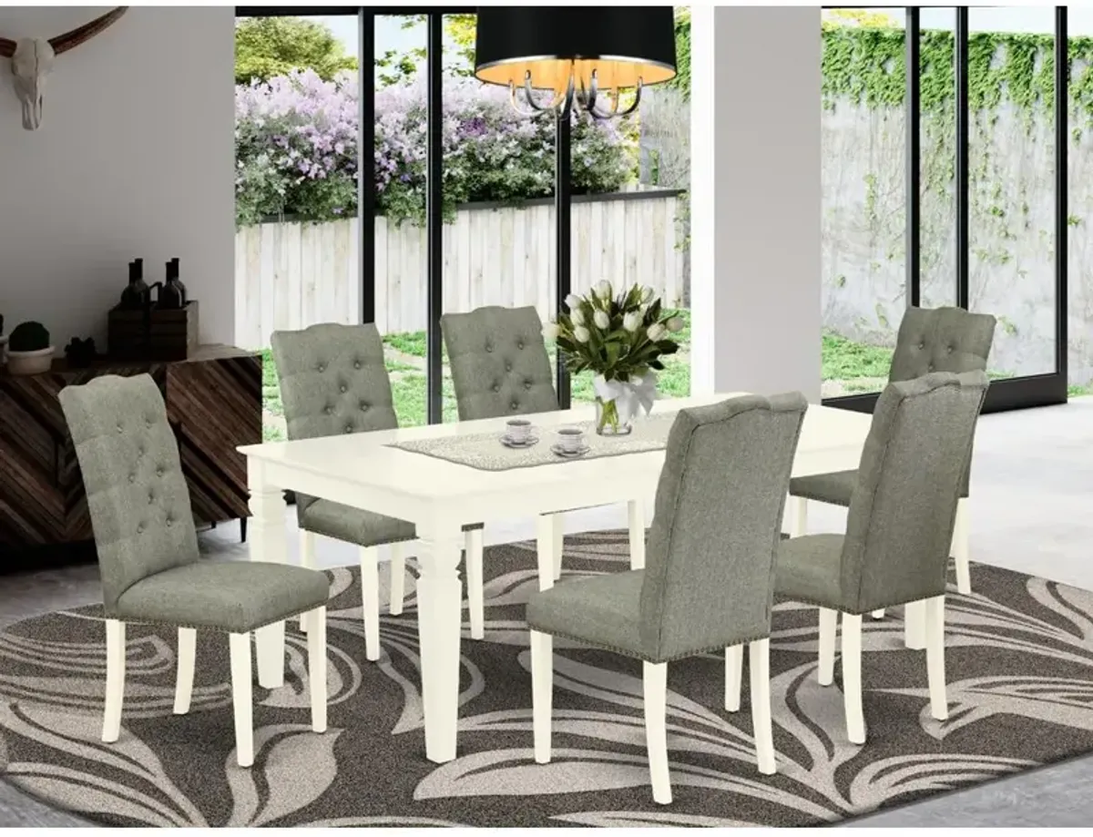 Dining Room Set Linen White