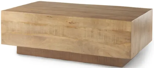 Hayden Light Brown Rectangular Coffee Table