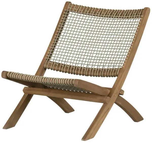 Balka Lounge Chair, Beige and Natural