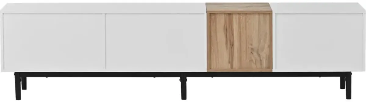 Modern 80" TV Stand with Large Storage