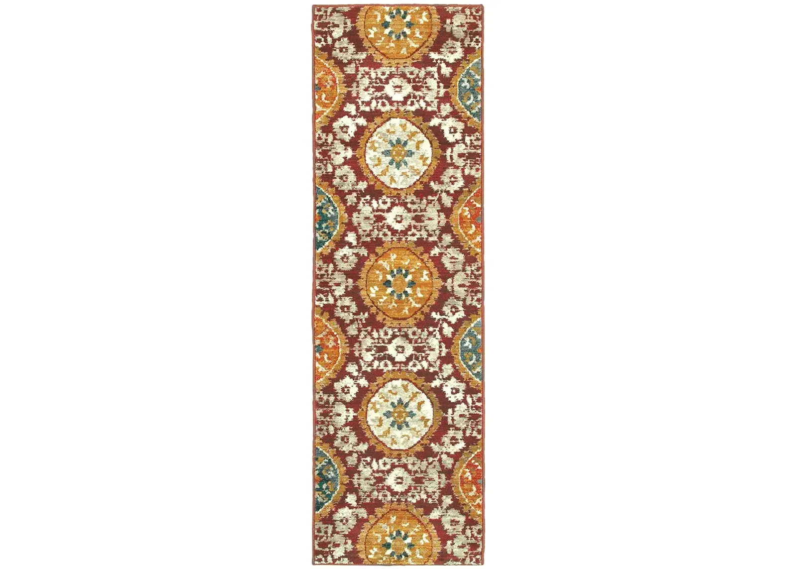 Sedona 2'3" x 7'6" Red Rug