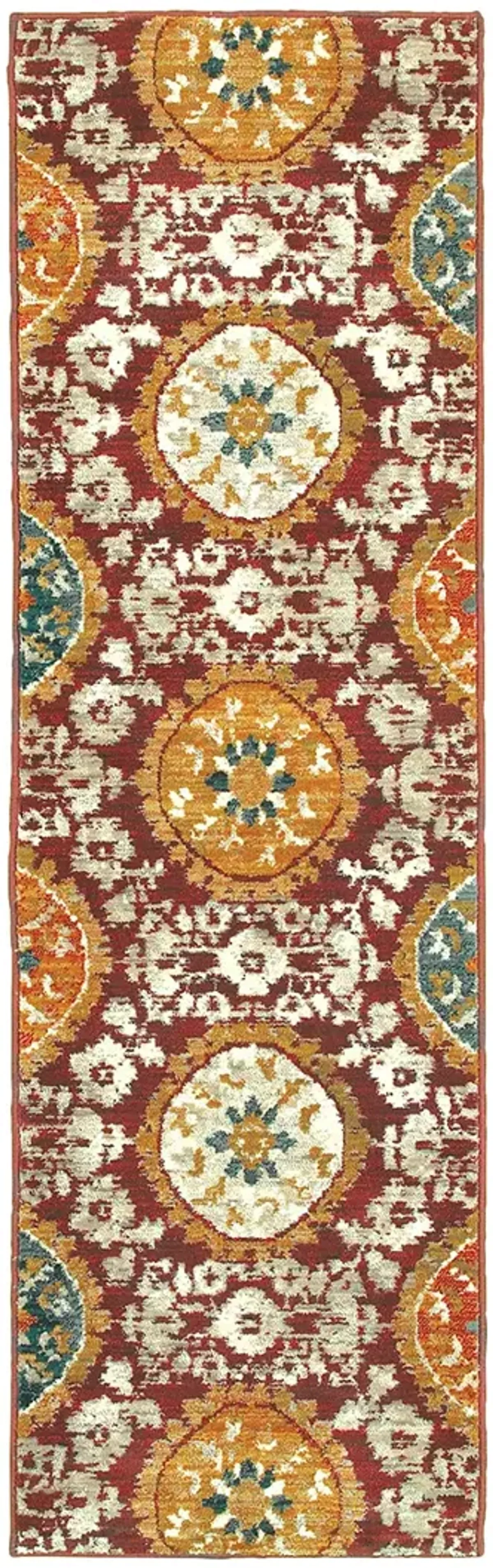 Sedona 2'3" x 7'6" Red Rug