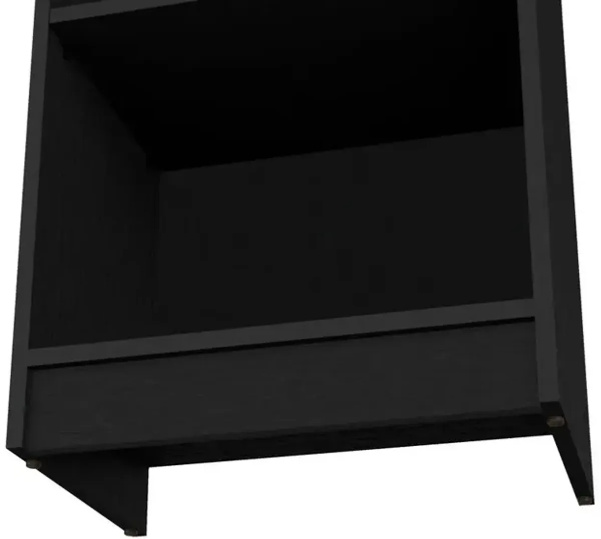 Vinton XS Bookcase Compact Bookshelf with Multiple Shelves, Black